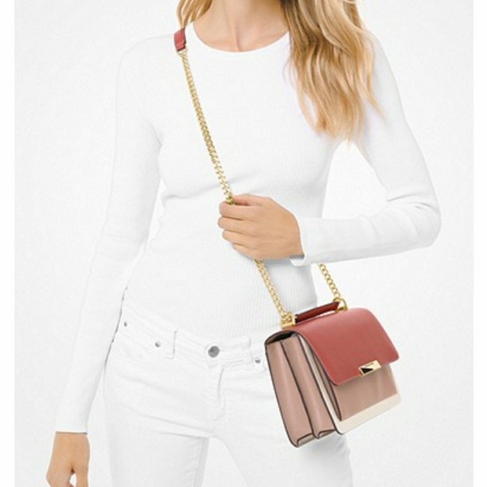 Michael Kors Tri-Color Crossbody Leather - Picture 5 of 6